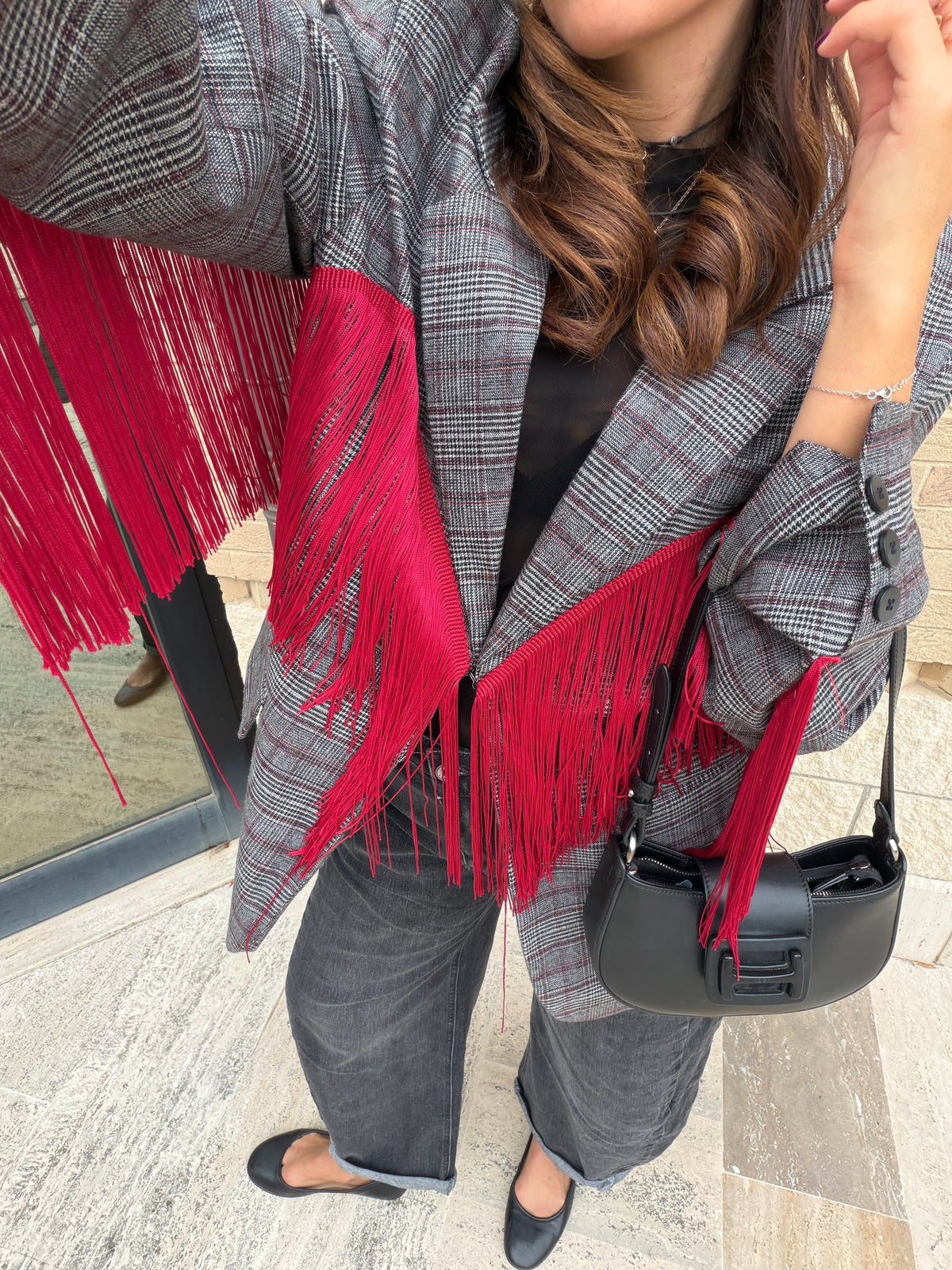 Blazer con Frange Lumina art LD5936