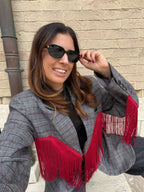 Blazer con Frange Lumina art LD5936