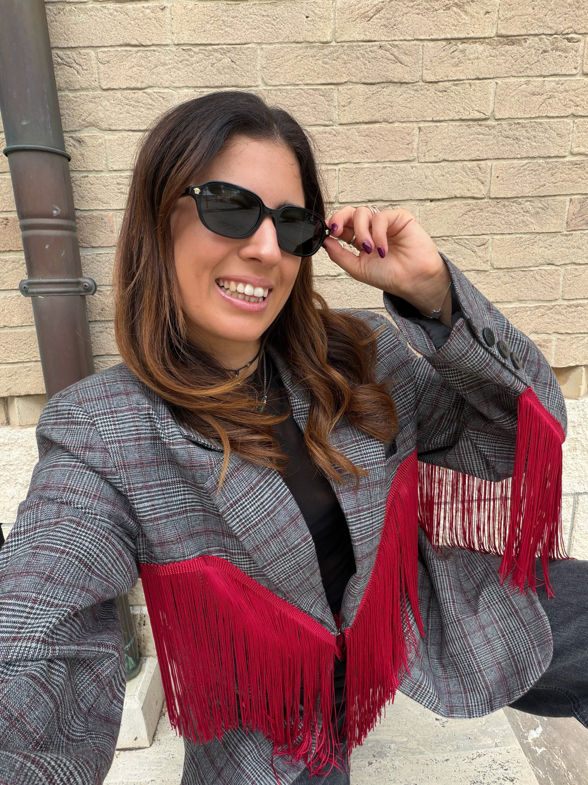 Blazer con Frange Lumina art LD5936